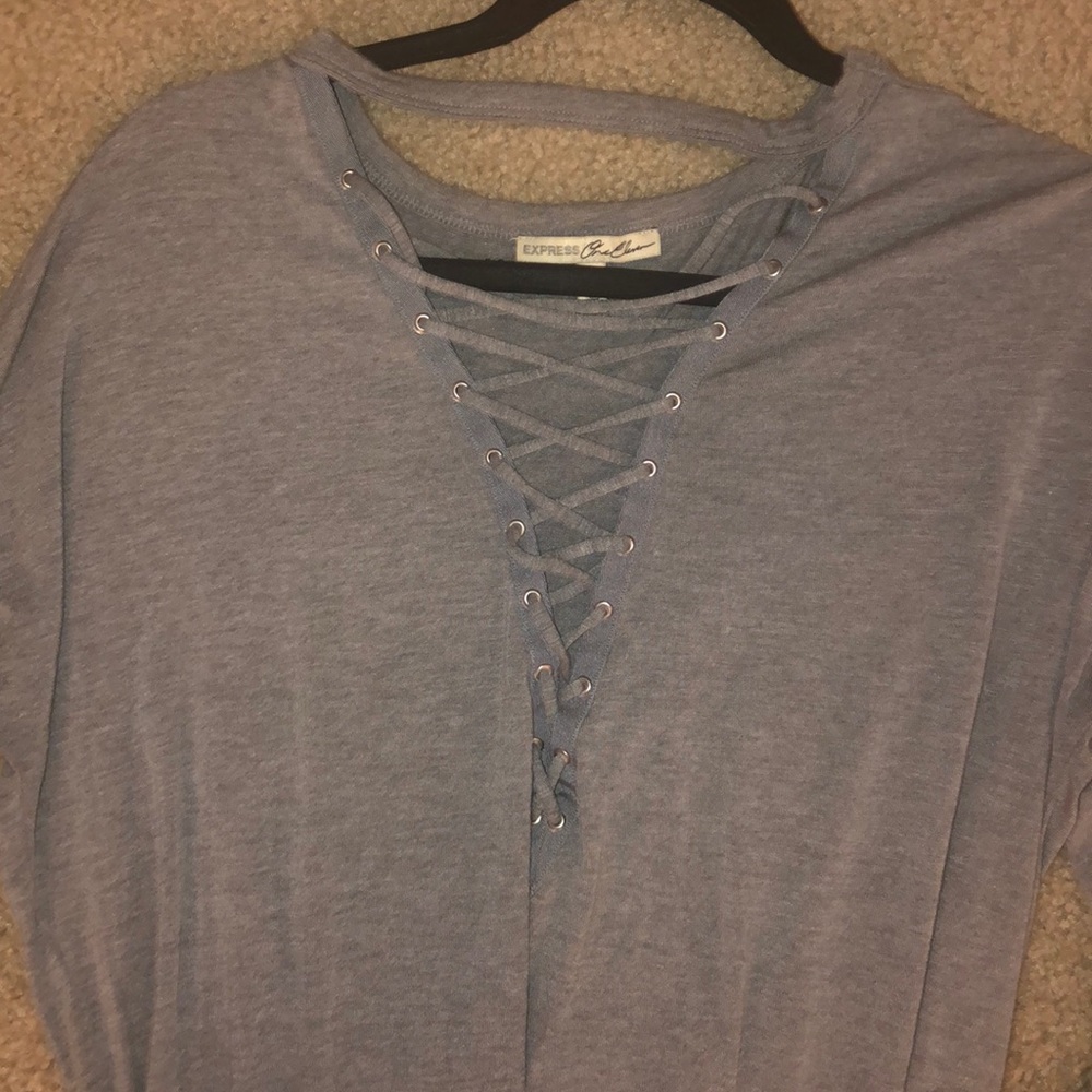 Express Lace up long sleeve